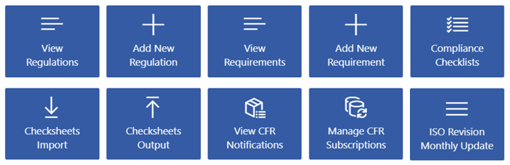 Regulations Module